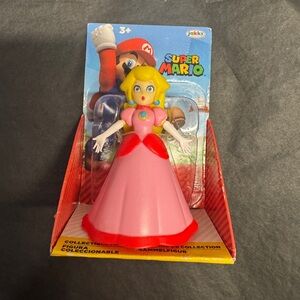 Super Mario Princess Peach Pink Figure by JAKKS NIB
